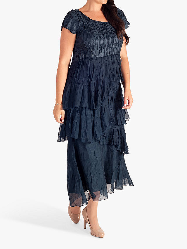 chesca Tiered Midi Dress, Ink
