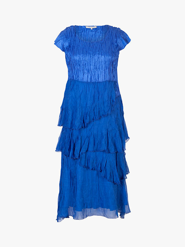 chesca Tiered Midi Dress, Sapphire