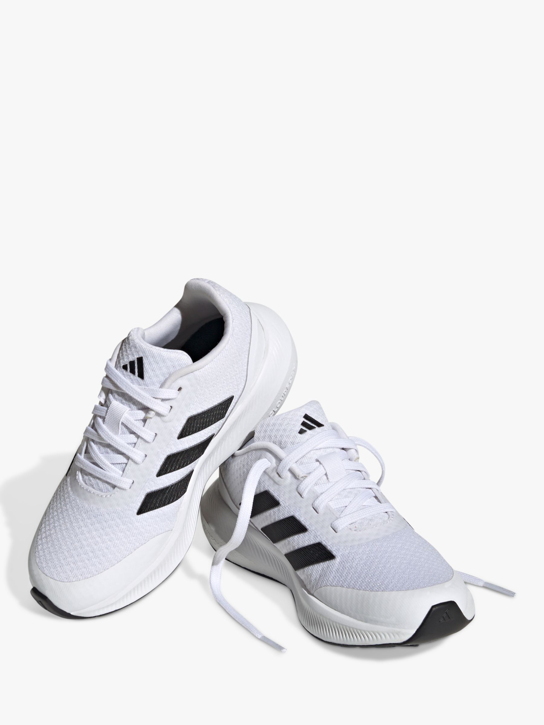 adidas Kids' Runfalcon 3 Running Shoes, Cloud White/Core Black/Cloud White, 3