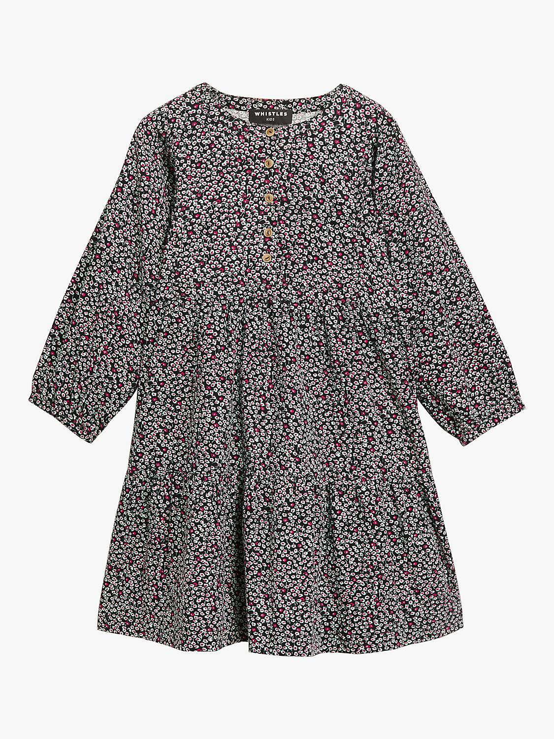 Buy Whistles Kids' Nora Autumn Bud Babycord Dress, Multi Online at johnlewis.com