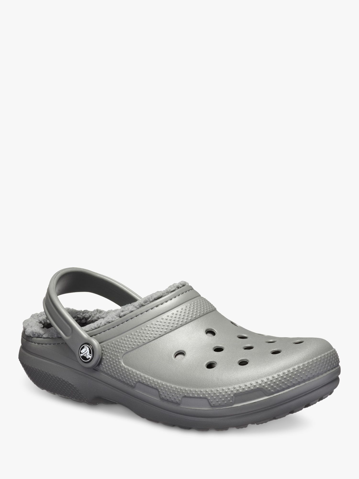 Crocs Classic Lined Clogs, Grey, 6