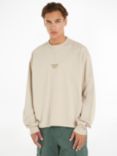 Tommy Jeans Relaxed Logo Sweatshirt, Classic Beige