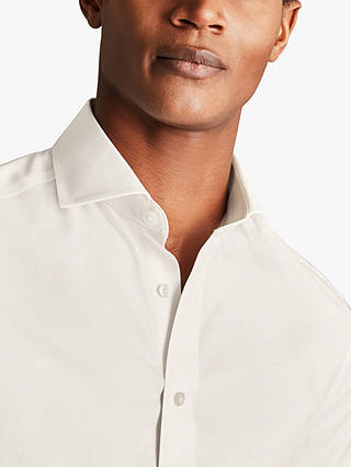 Charles Tyrwhitt Cotton Single Cuff Shirt, Ivory