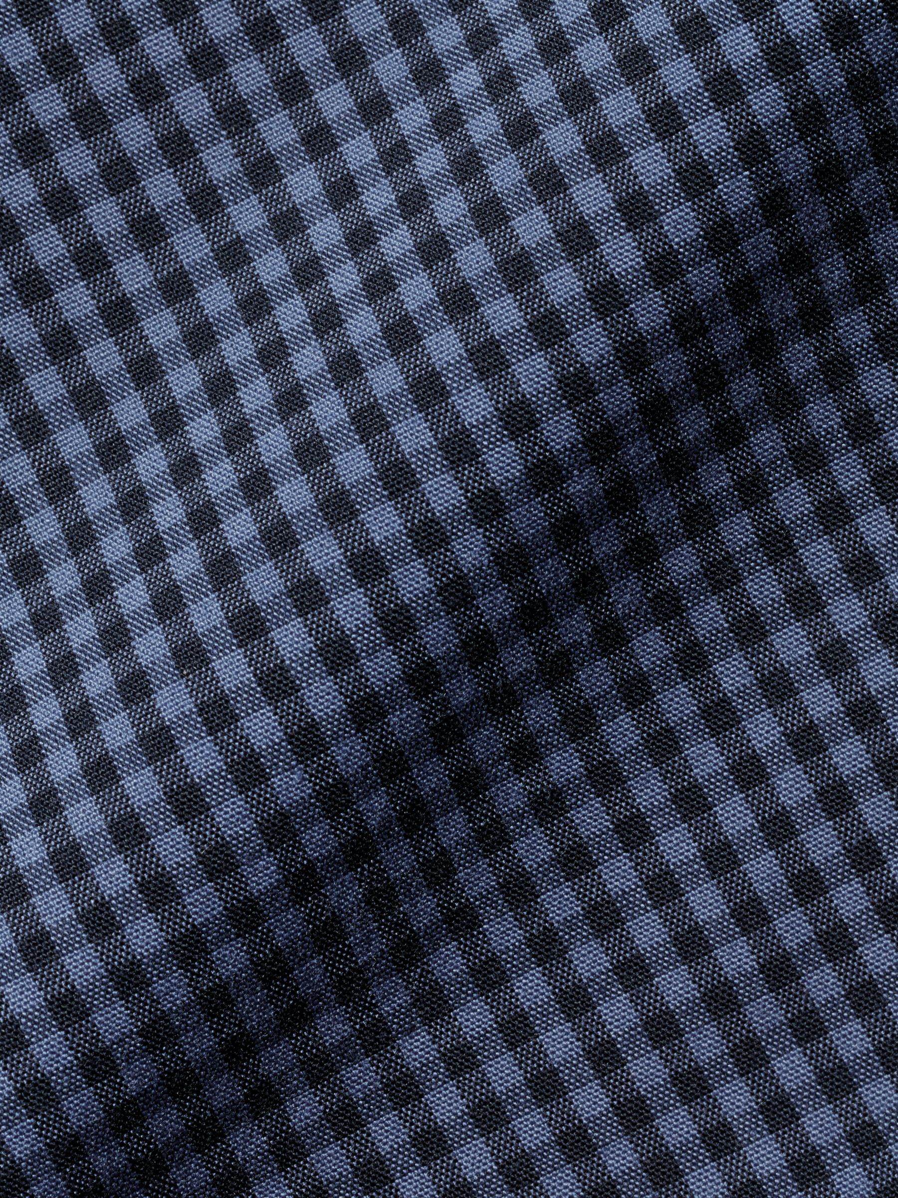 Charles Tyrwhitt Poplin Weave Check Shirt, Indigo Blue, S