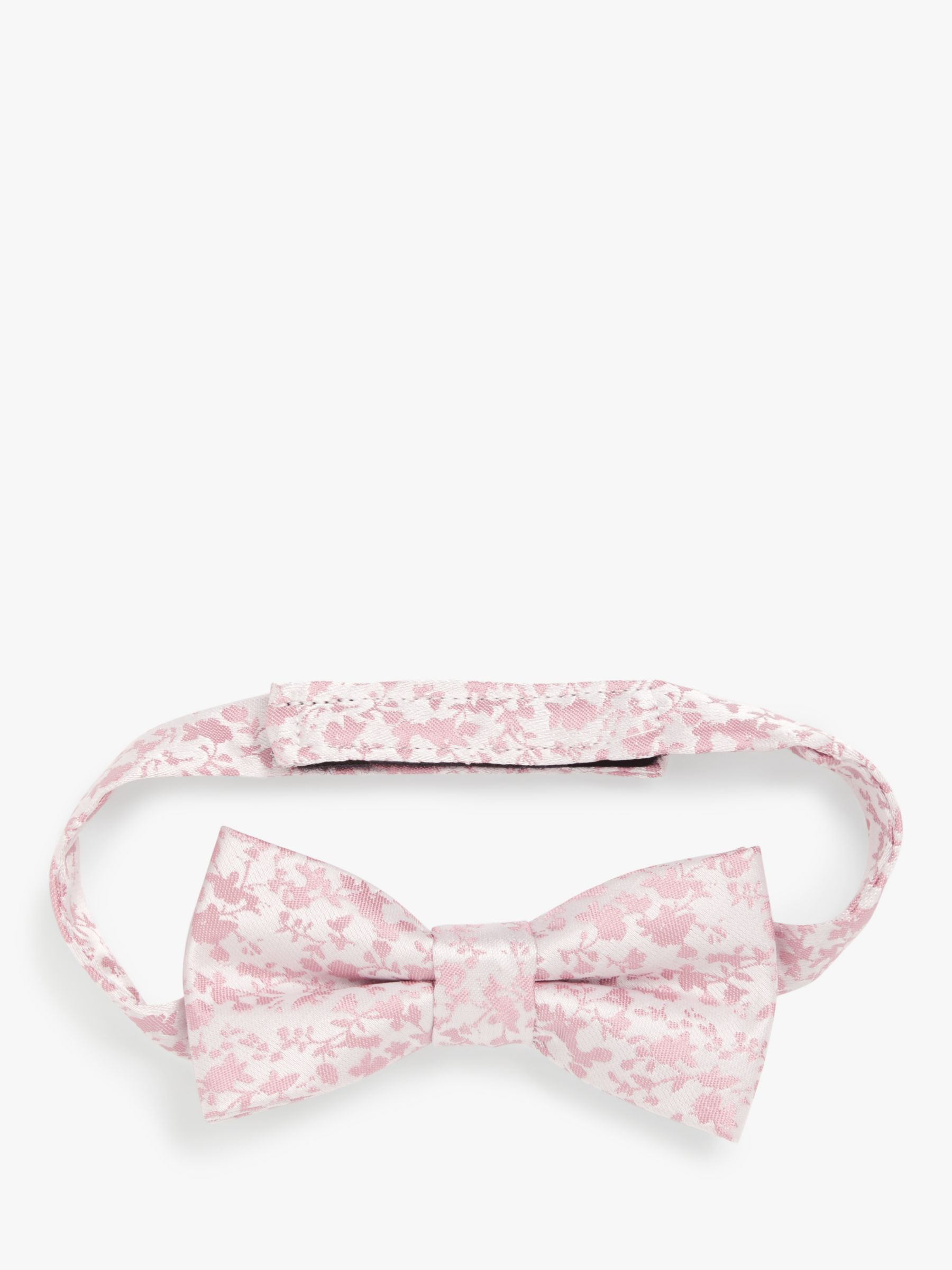 John Lewis Kid's Floral Jacquard Bow Tie, Pink, S-M