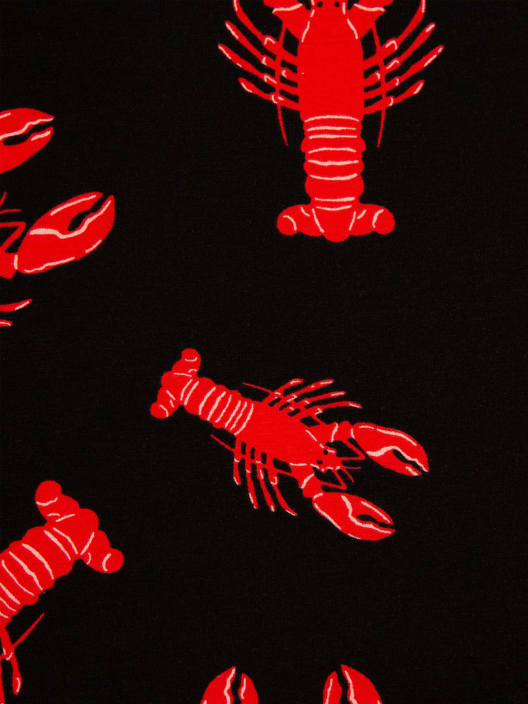 Buy Chelsea Peers Baby Lobster Print Bodysuit, Black Online at johnlewis.com