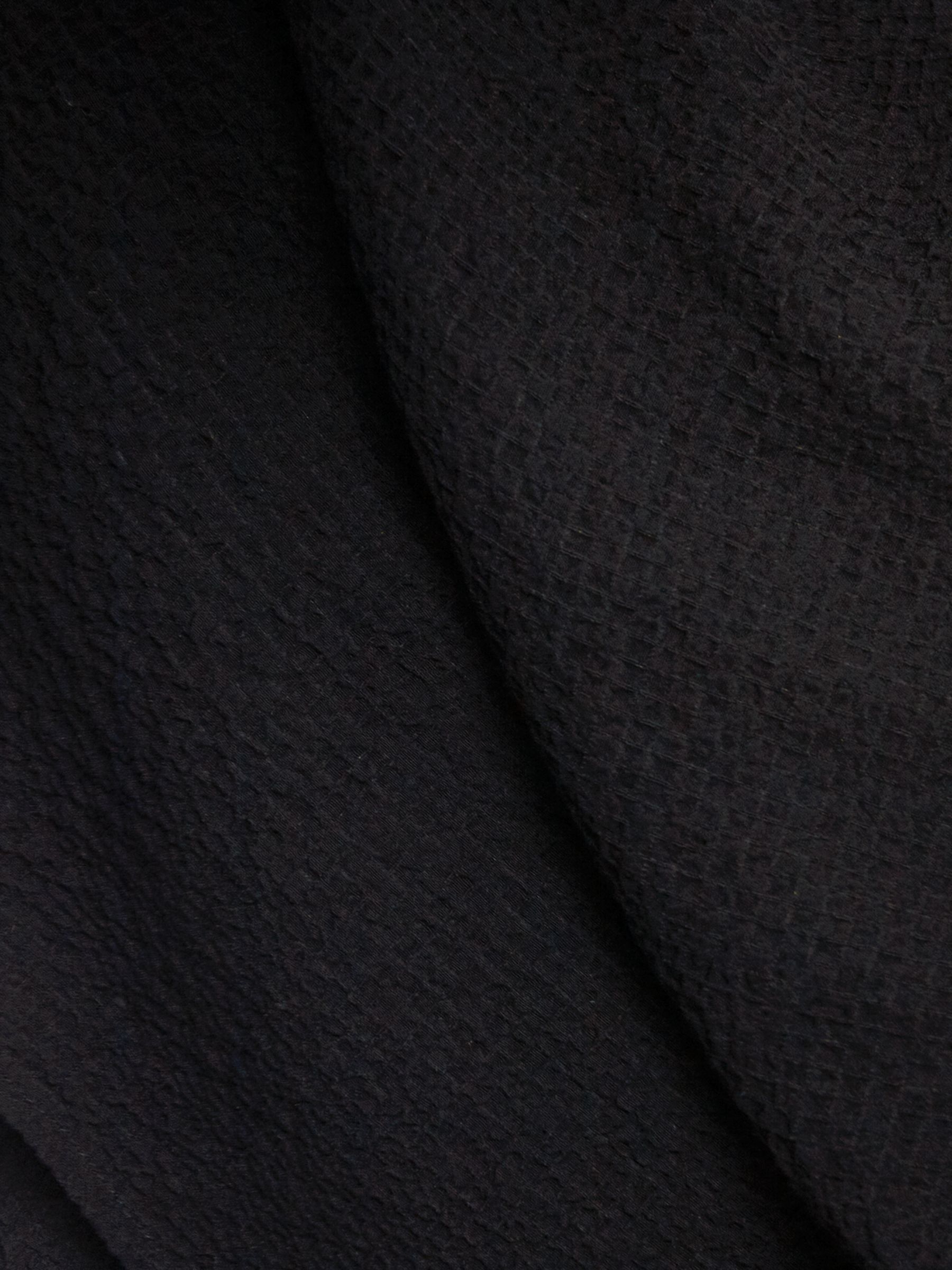 Buy Phase Eight Kym V-Neck Textured Blouse, Black Online at johnlewis.com