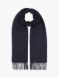 Reiss Picton Cashmere Blend Scarf, Navy