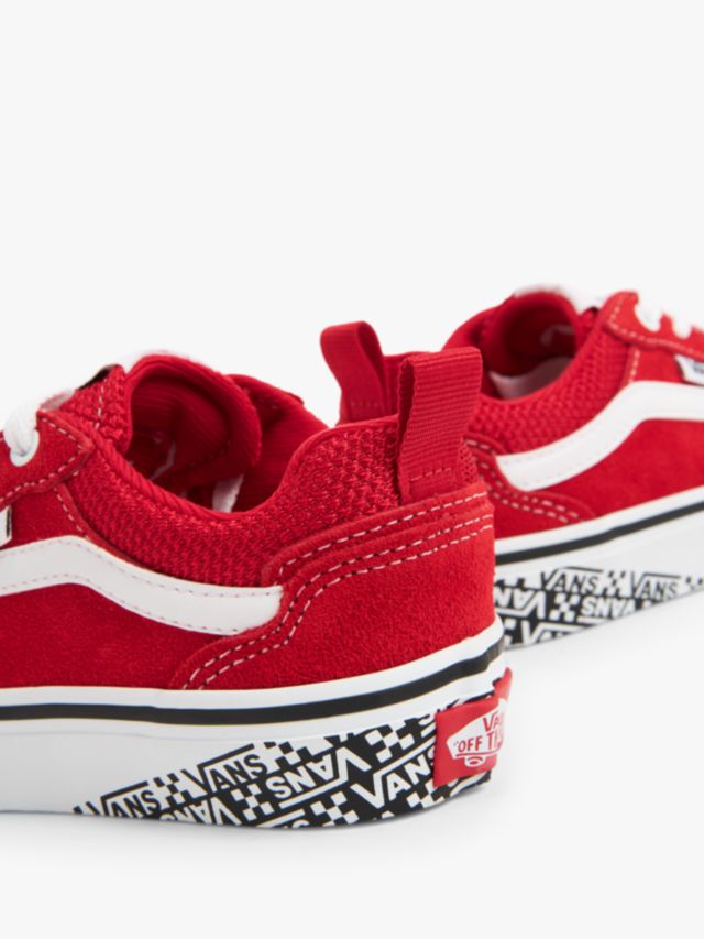 Kids red and white on sale vans