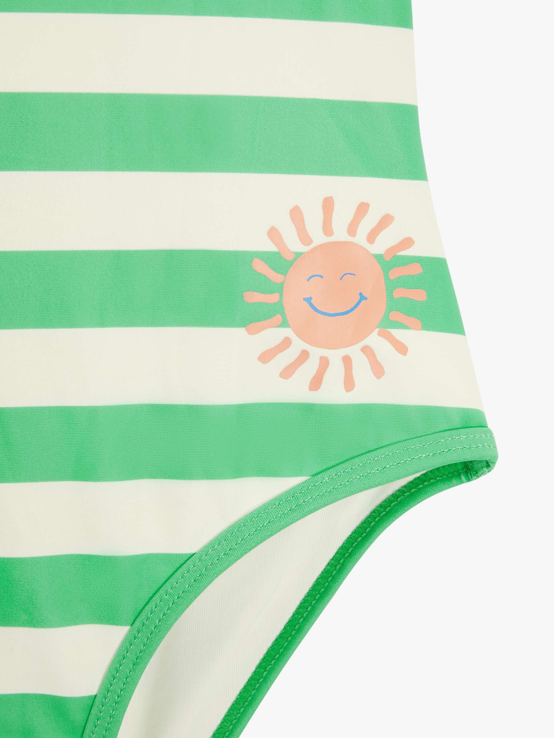 Buy John Lewis Kids' Stripe Sun Swimsuit, Green Online at johnlewis.com