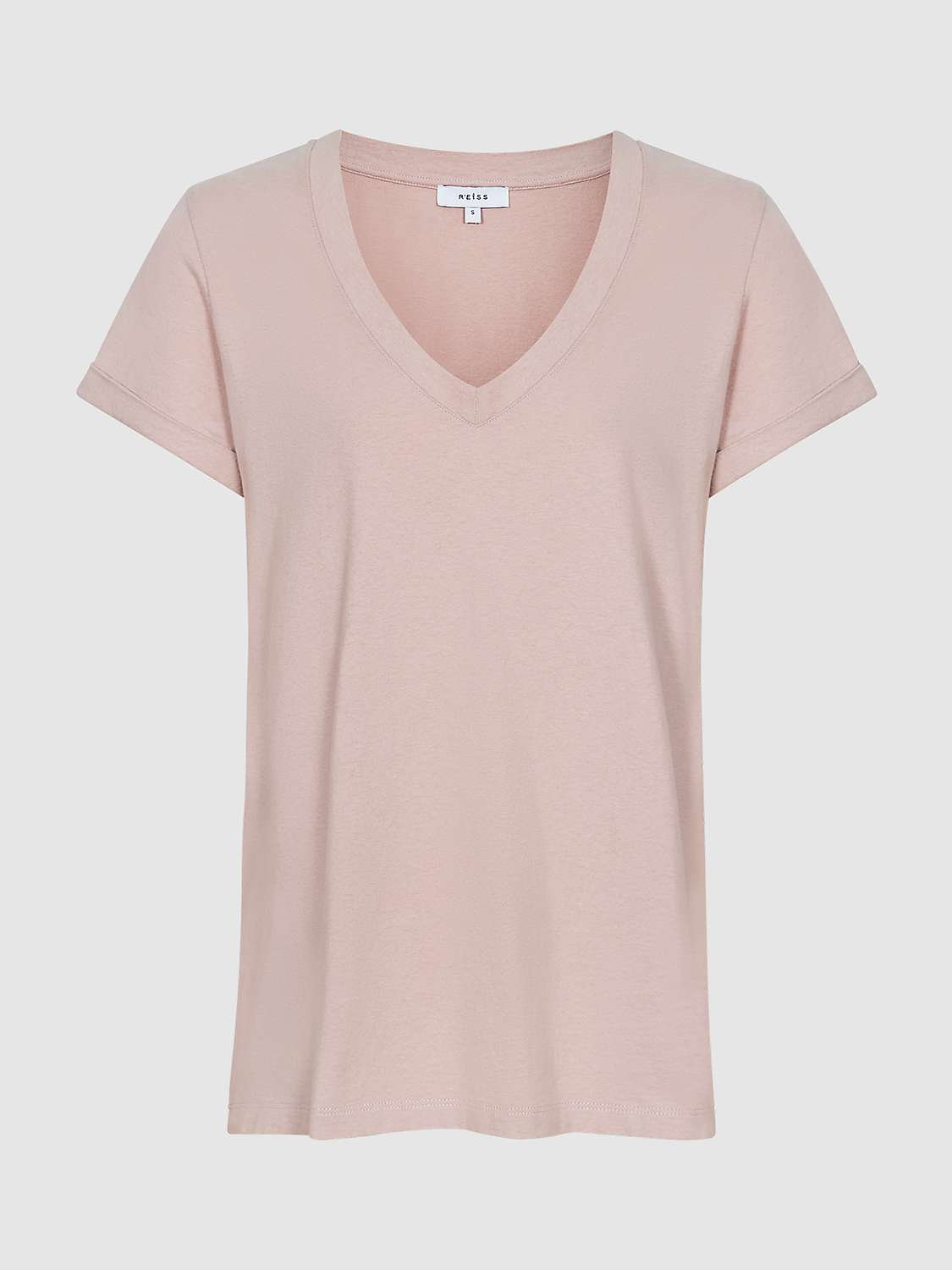 Buy Reiss Luana Cotton V-Neck T-Shirt Online at johnlewis.com