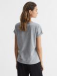 Reiss Luana Cotton V-Neck T-Shirt