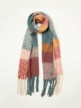 FatFace Ruby Check Scarf, Teal/Multi