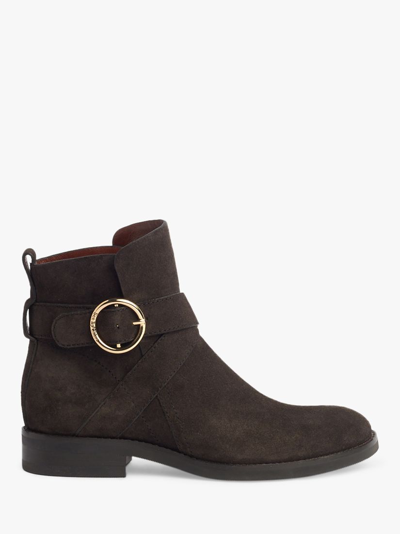 See By Chloé Lyna Suede Ankle Boots, Brown at John Lewis & Partners