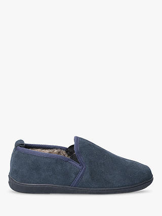 Hush Puppies Arnold Suede Faux Fur Slippers