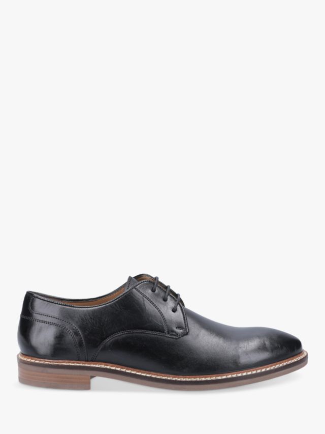 Hush Puppies Brayden Leather Derby Shoes, Black, 6