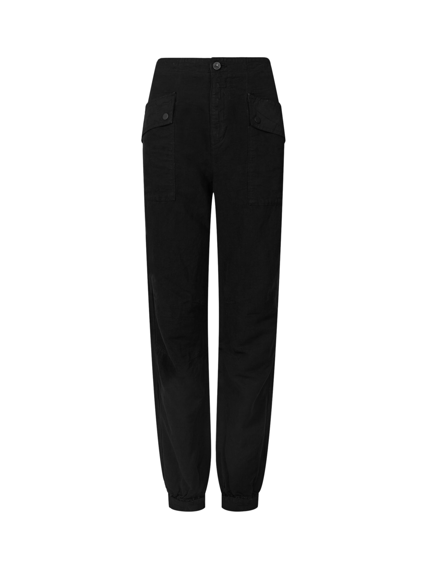 AllSaints Val Trousers, Black, 4