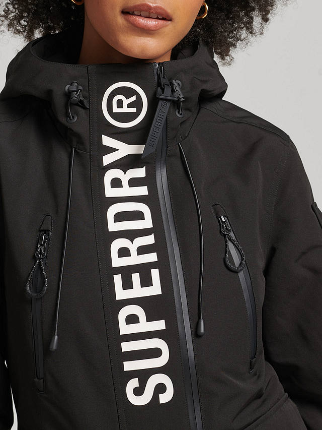 Superdry Hooded Ultimate SD-Windbreaker Jacket, Jet Black/Optic