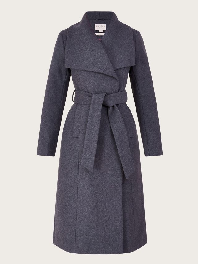 Wrap sales neck coat