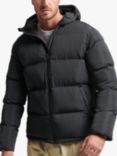 Superdry Short Hooded Puffer Jacket, Eclipse Navy