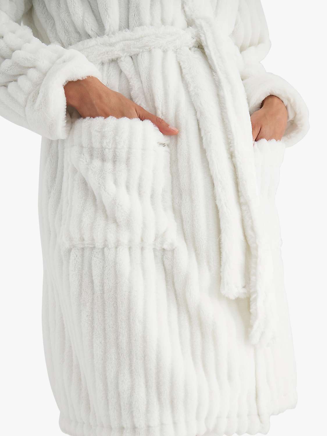 Buy Pretty You London Stripe Textured Cloud Robe Online at johnlewis.com