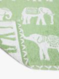 John Lewis Elephant Safari Towels, Spring Green