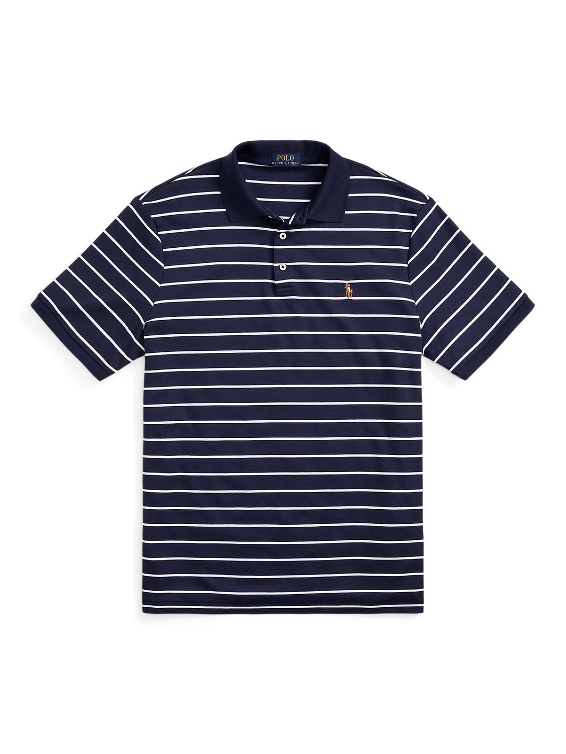Polo Ralph Lauren Custom Fit Stripe Polo Shirt, C002 at John Lewis &  Partners