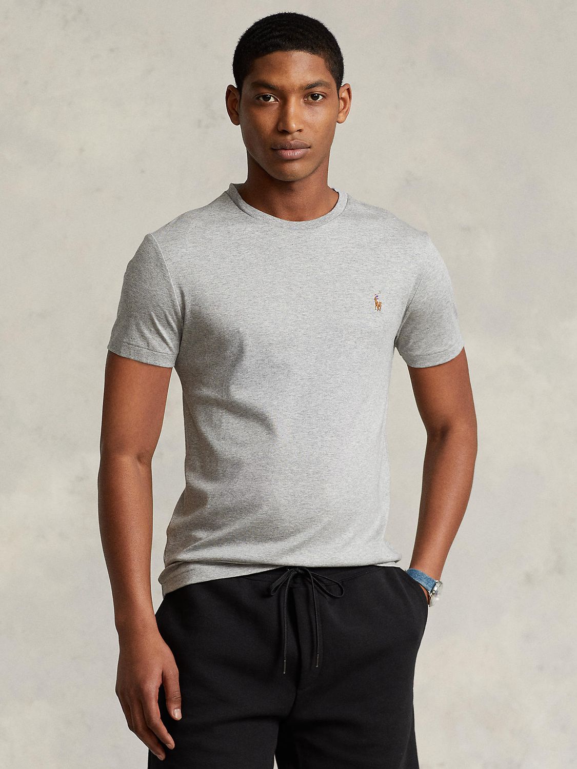 Polo Ralph Lauren Pima Cotton Custom Fit Crew Neck T-Shirt, Andover ...