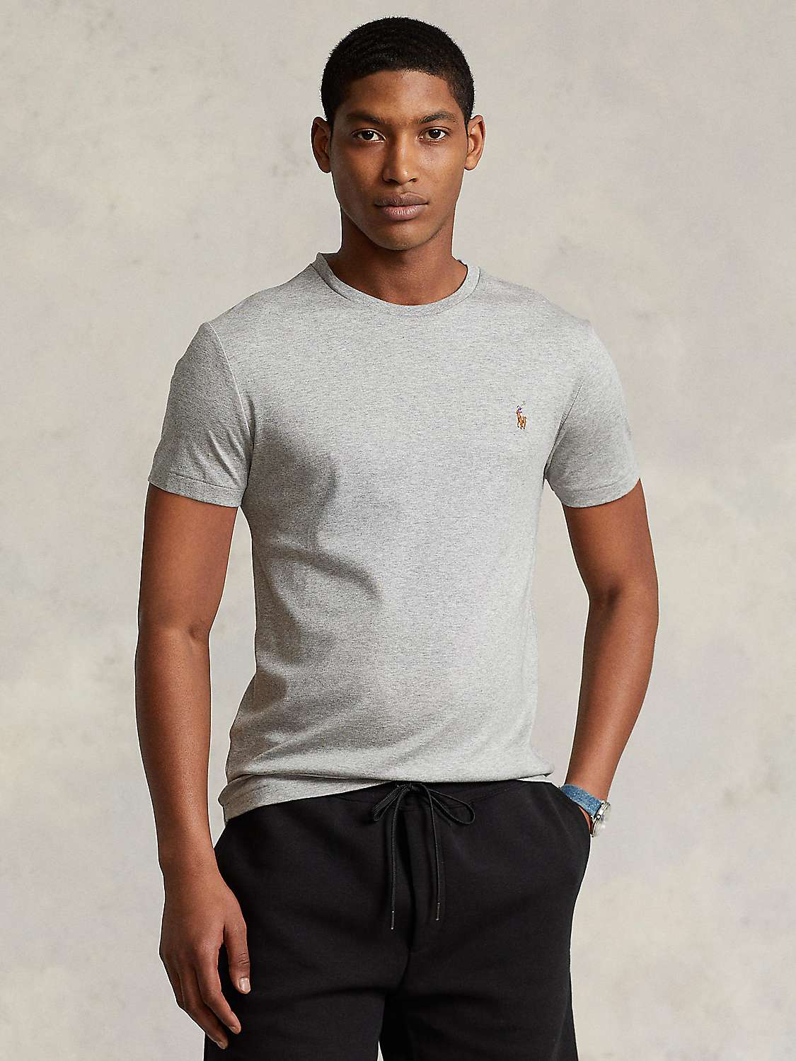 Buy Polo Ralph Lauren Pima Cotton Custom Fit Crew Neck T-Shirt Online at johnlewis.com