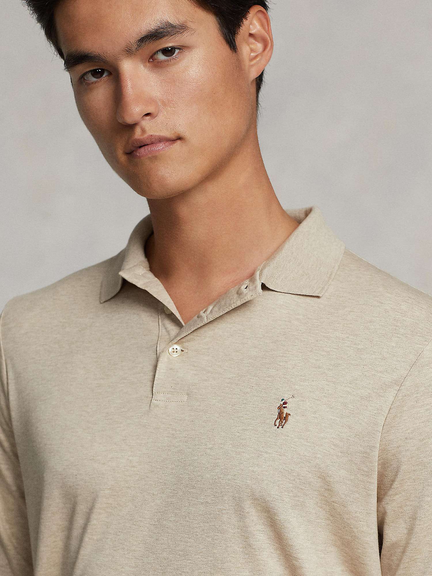 Polo Ralph Lauren Custom Slim Fit Long Sleeve Polo Shirt, C011 at John  Lewis & Partners