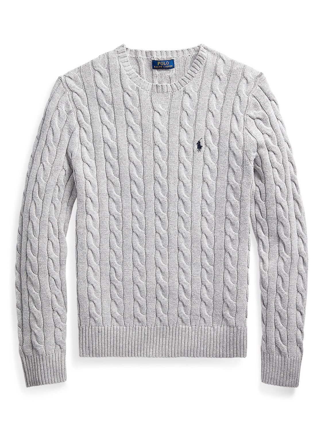 Polo Ralph Lauren Cotton Cable Knit Jumper, C002 at John Lewis & Partners