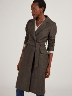 Baukjen Aye Wool Blend Tailored Coat Black Caramel 6