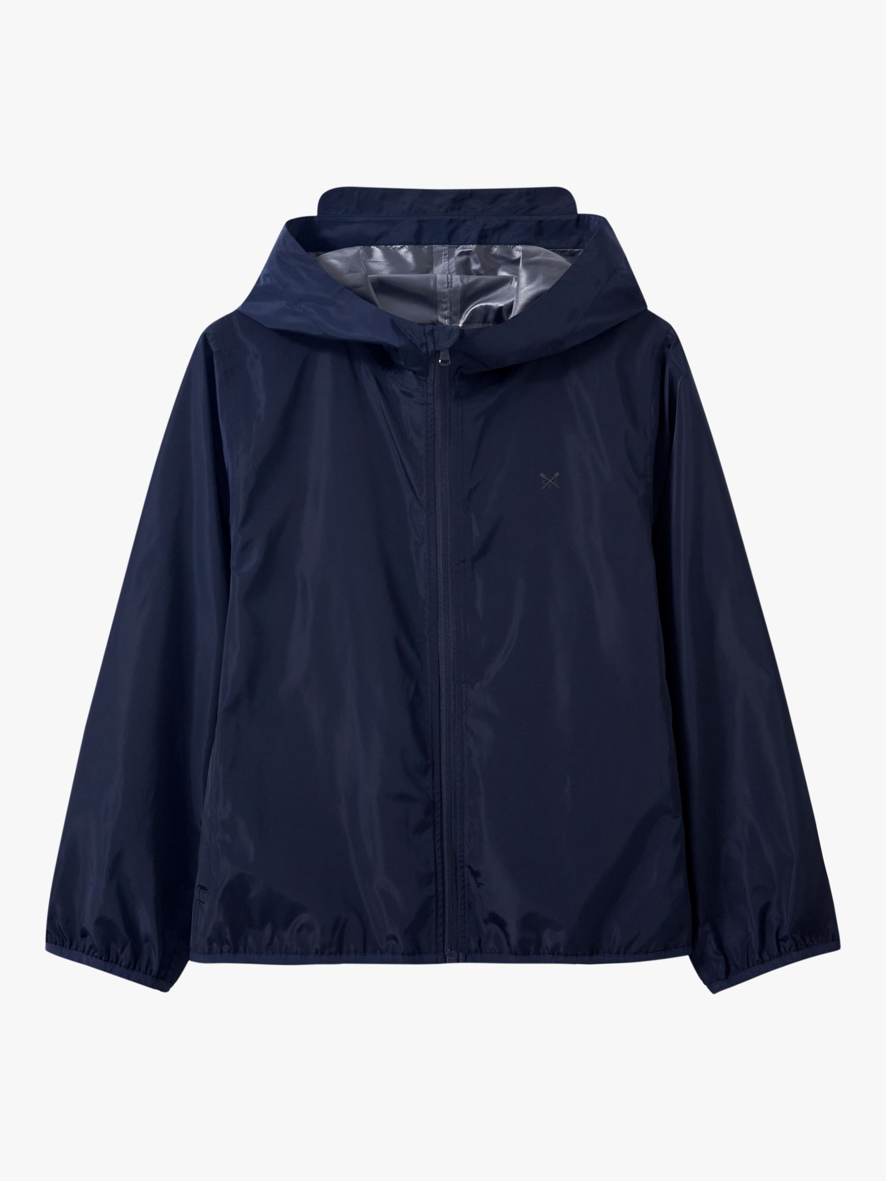 Crew Clothing Kids' Lightweight Waterproof Packable Jacket, Navy Blue ...