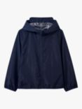 Crew Clothing Kids' Lightweight Waterproof Packable Jacket, Navy Blue