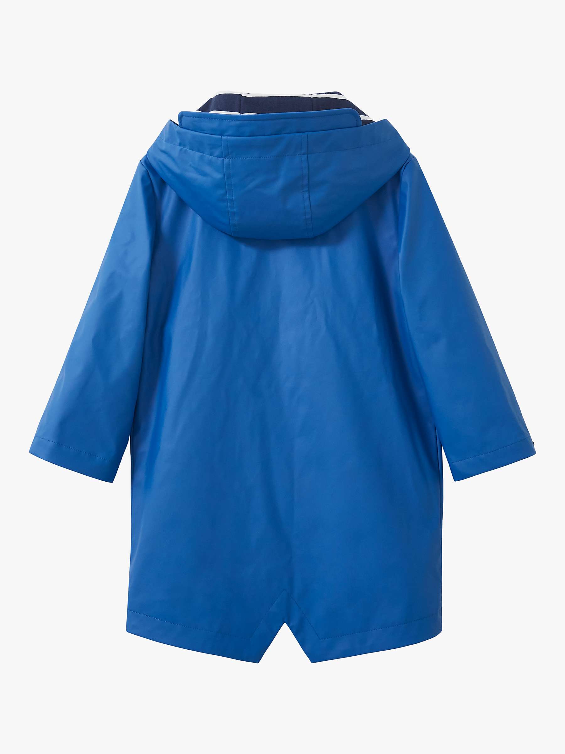 Buy Crew Clothing Kids' Rubberised Waterproof Parka Coat, Bright Blue Online at johnlewis.com