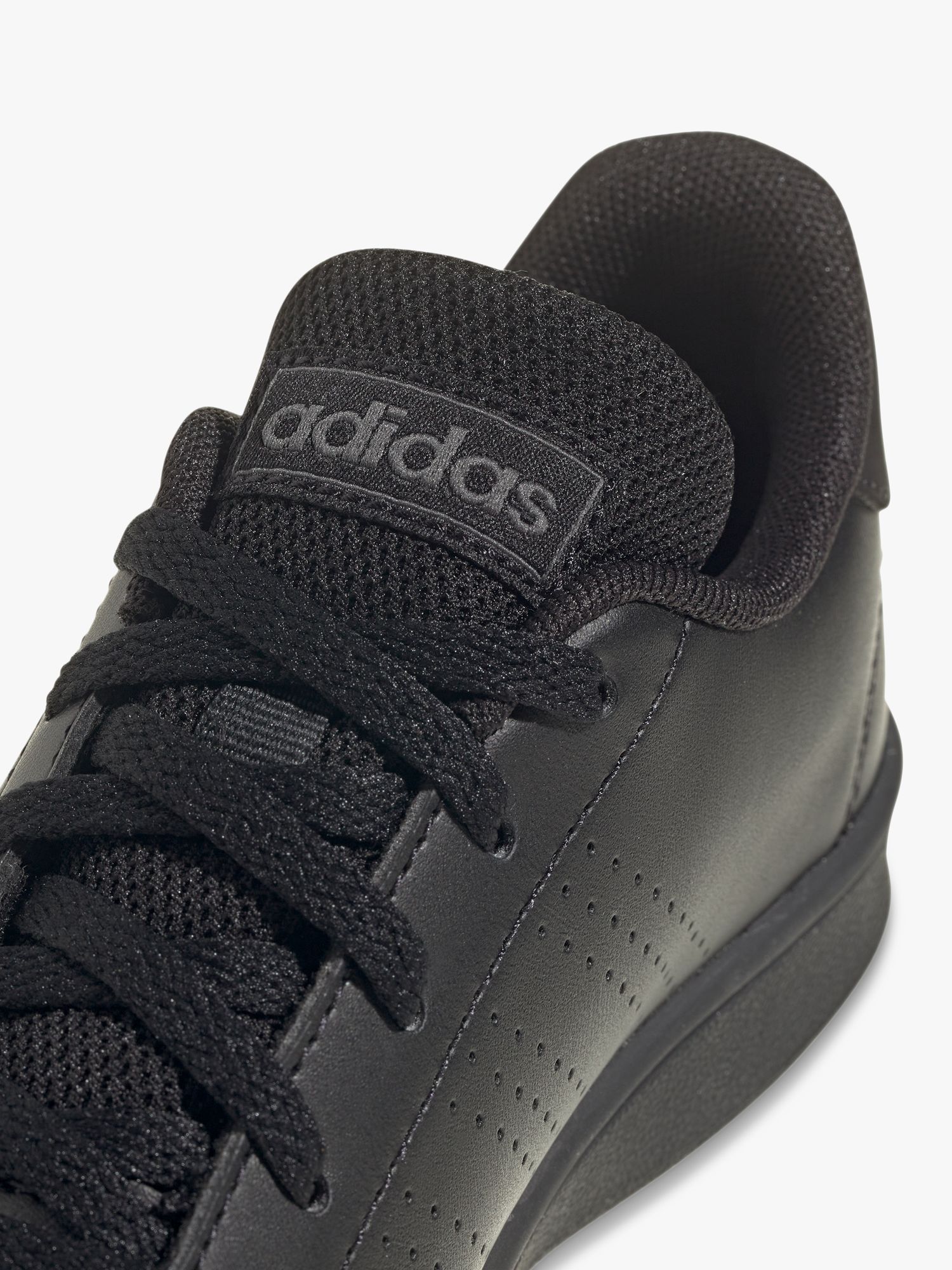 adidas Kids' Advantage Lace-Up Trainers, Core Black/Core Black/Grey Six, 3