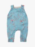 Little Green Radicals Baby Cherry Dungarees, Blue