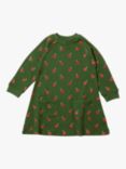 Little Green Radicals Baby Apples Snuggle Dress, Green