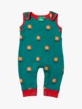 Little Green Radicals Baby Lions Dungarees, Blue