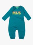 Little Green Radicals Baby Stand Up Playsuit, Blue