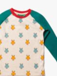 Little Green Radicals Kids' Monsters Long Sleeve Top, Green/Multi