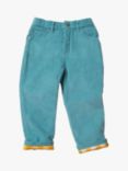 Little Green Radicals Baby Plain Corduroy Trousers, Blue