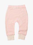 Little Green Radicals Baby Jersey Stripe Trousers, Pink