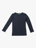 Little Green Radicals Baby Henley Ribbed Top