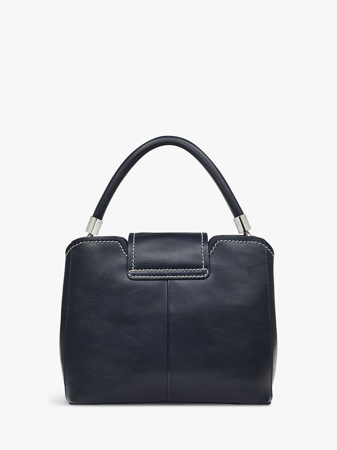 Radley Chelsea Close Leather Grab Bag, Ink at John Lewis & Partners