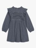 Whistles Kids' Una Stripe Tunic Dress, Navy/Multi