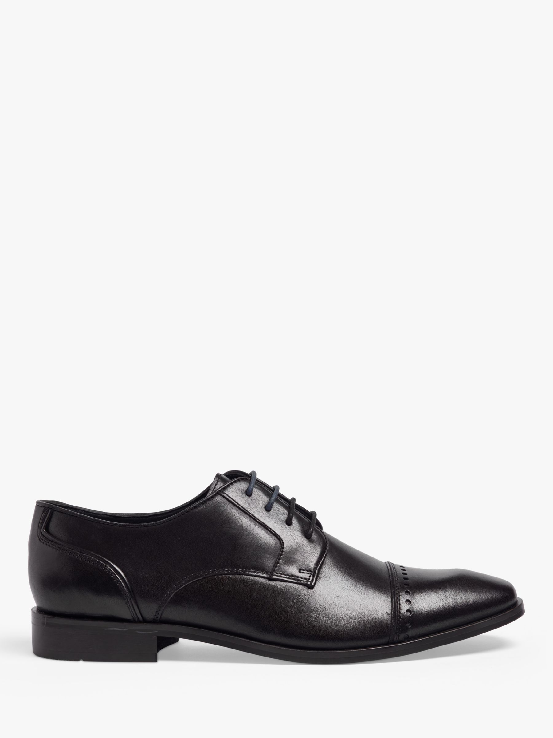 Pod Regus Leather Brogue Detail Shoes, Black, 6