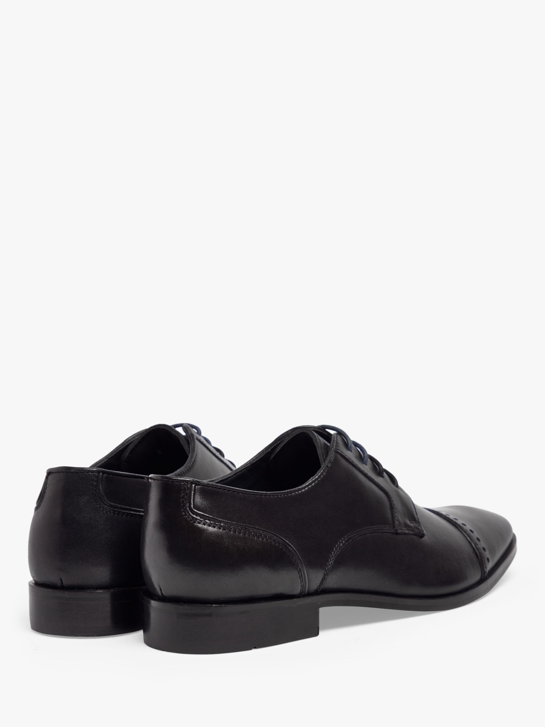 Pod Regus Leather Brogue Detail Shoes, Black, 6