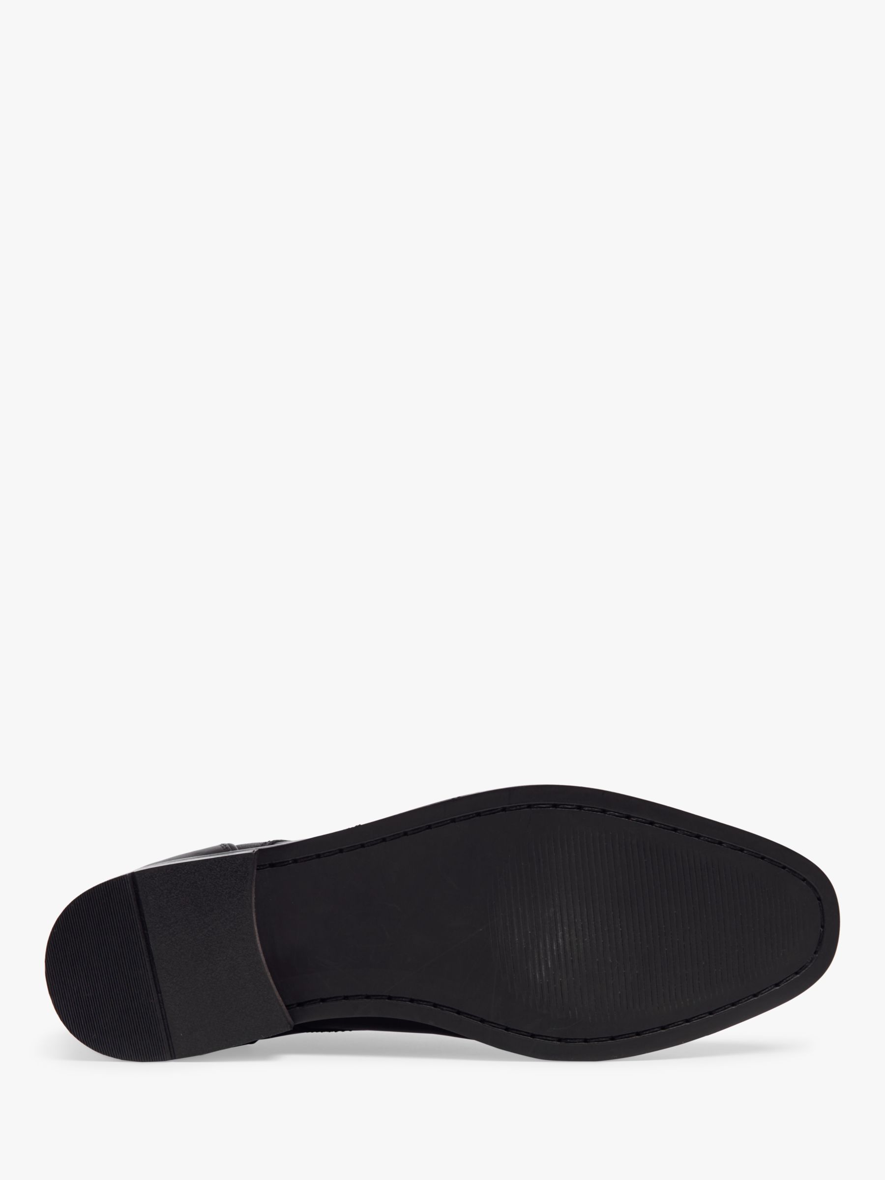 Pod Regus Leather Brogue Detail Shoes, Black at John Lewis & Partners