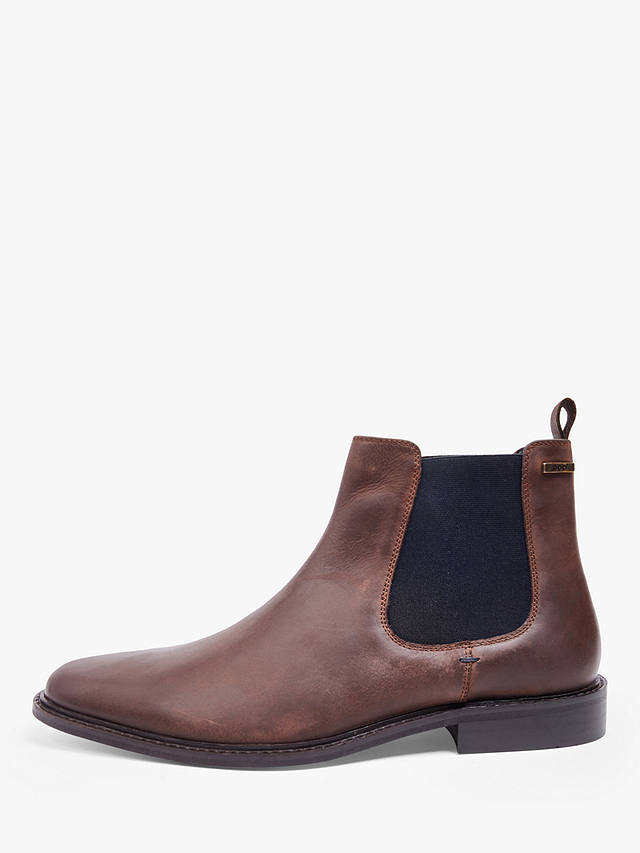 Pod Birch Leather Waxy Chelsea Boots, Brown